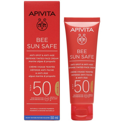 Apivita Suncare Bee Sun Safe Creme Solar Facial Antimanchas Cor SPF50 50ml